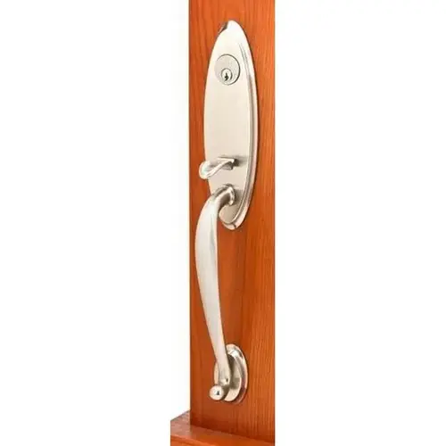 Elan Right Hand 2-3/8" Or 2-3/4" Backset Single Cylinder Marietta Tubular Handleset, Satin Nickel Finish Elan Right Hand 2-3/8" Or 2-3/4" Backset Single Cylinder Marietta Tubular Handleset, Satin Nickel Finish