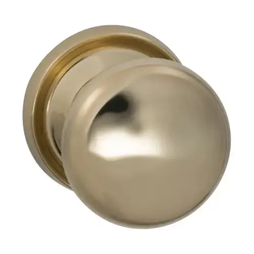 442 Knob with 2-3/16" Rose Single Dummy Unlacquered Bright Brass Finish 442 Knob with 2-3/16" Rose Single Dummy Unlacquered Bright Brass Finish