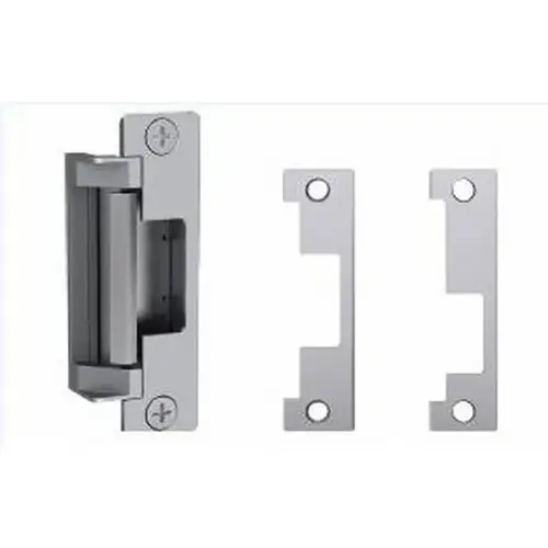 12VDC / 24VDC Heavy Duty Electric Strike with Latchbolt Strike Monitor Satin Stainless Steel Finish 12VDC / 24VDC Heavy Duty Electric Strike with Latchbolt Strike Monitor Satin Stainless Steel Finish