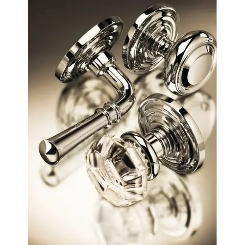 434 Knob with Modern Rose Privacy with 2-3/8" Backset, Full Lip Strike Bright Chrome Finish 434 Knob with Modern Rose Privacy with 2-3/8" Backset, Full Lip Strike Bright Chrome Finish