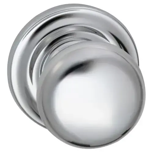 458 Knob with Traditional Rose Dummy Pair Knob Bright Chrome Finish 458 Knob with Traditional Rose Dummy Pair Knob Bright Chrome Finish