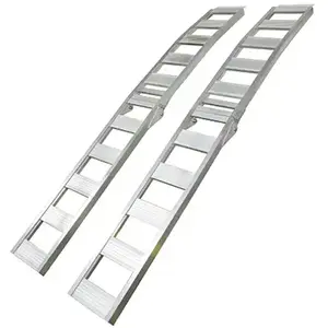 Erickson 7442 Folding Car Ramps, Arched Aluminum, 1,500 Lb. Rated, 12 x 90 In - pair