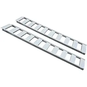 Erickson 7446 Car Ramps, Straight Aluminum, 1,250 Lb. Rated, 13 x 77 In - pair