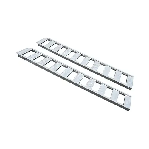 Car Ramps, Straight Aluminum, 1,250 Lb. Rated, 13 x 77 In - pair