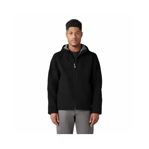 Sherpa Lined Hooded Duck Canvas Jacket, Black, Men's XXL Sherpa Lined Hooded Duck Canvas Jacket, Black, Men's XXL