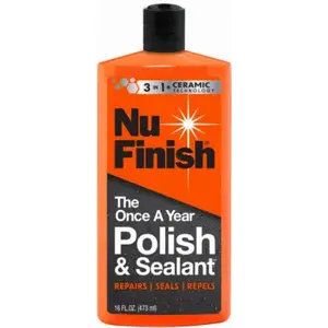 NU FINISH NWXPCRB-1US Once a Year Car Polish and Sealant, 16 oz. Bottle