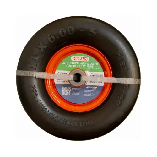 11x6.00-5 ZT Flat Free Zero-Turn Lawn Mower Tire Assembly, Smooth Tread 11x6.00-5 ZT Flat Free Zero-Turn Lawn Mower Tire Assembly, Smooth Tread