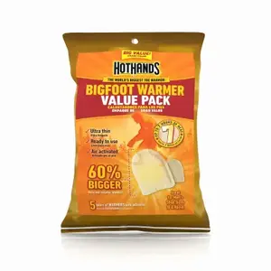 Grabber Warmers H162480 Big Foot Warmers, 5-Pair Value Pk.