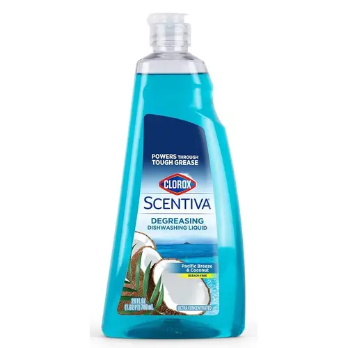 Dish Soap, 26 oz Bottle, Liquid, Pacific Breeze and Coconut