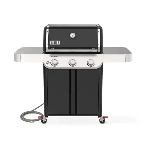 Gas Grill, 39,000 Btu, Natural Gas, 3-Burner, 513 sq-in Primary Cooking Surface, Black Gas Grill, 39,000 Btu, Natural Gas, 3-Burner, 513 sq-in Primary Cooking Surface, Black