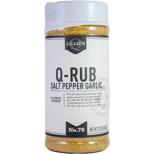 All-Purpose Rub Q-Rub Salt Pepper Garlic 7.7 oz All-Purpose Rub Q-Rub Salt Pepper Garlic 7.7 oz