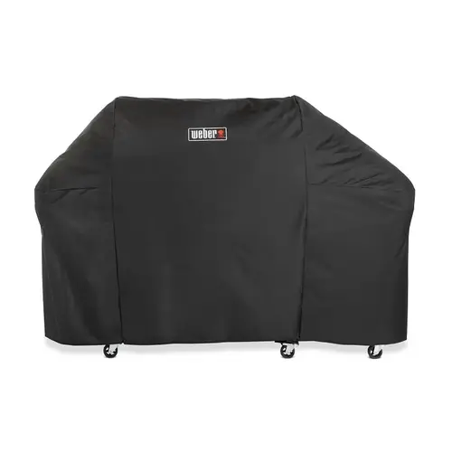 Grill Cover, 77 in W, 30 in D, 50 in H, Polyester Black Grill Cover, 77 in W, 30 in D, 50 in H, Polyester Black