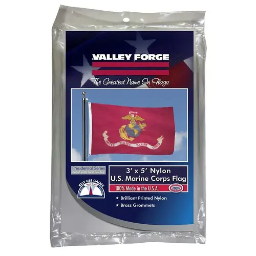 Flag Marine Corps Military 3 ft. W X 5 ft. L Multicolored - pack of 3