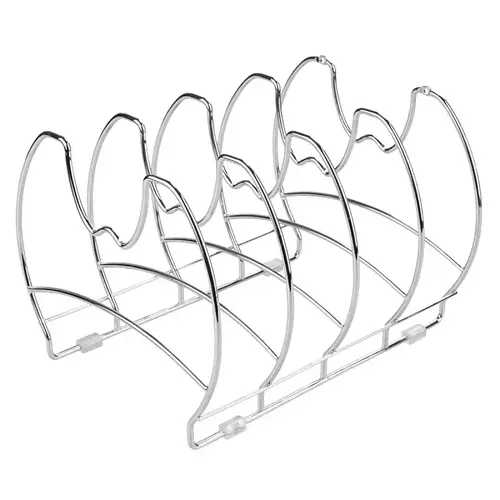 Classico Skillet Organizer Cabinet Rack Silver Classico Skillet Organizer Cabinet Rack Silver