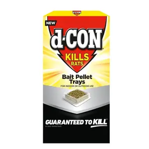 D-CON 1920099877 1920099877 Bait Pellet Tray, Solid, 6 oz Box Yellowish Brown - pack of 2