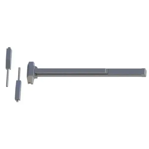 3' x 8' Standard Duty Exit Only Surface Vertical Rod Exit Device # 118176 Aluminum Finish 3' x 8' Standard Duty Exit Only Surface Vertical Rod Exit Device # 118176 Aluminum Finish