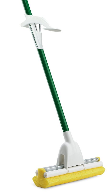 Libman 2016 Roller Mop, 51 in OAL, Synthetic Mop Head, Steel Handle