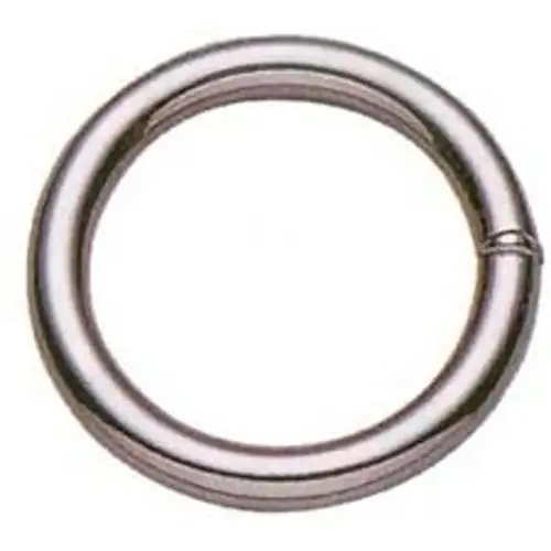 Ring Jumbo Nickel Plated Silver Steel 1" L Nickel Plated
