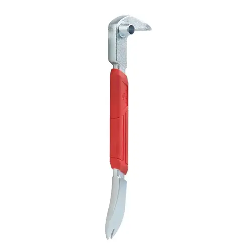 Nail Puller, 10 in L, Beveled Edge Tip, Steel, Red/Silver, 2 in W Nail Puller, 10 in L, Beveled Edge Tip, Steel, Red/Silver, 2 in W