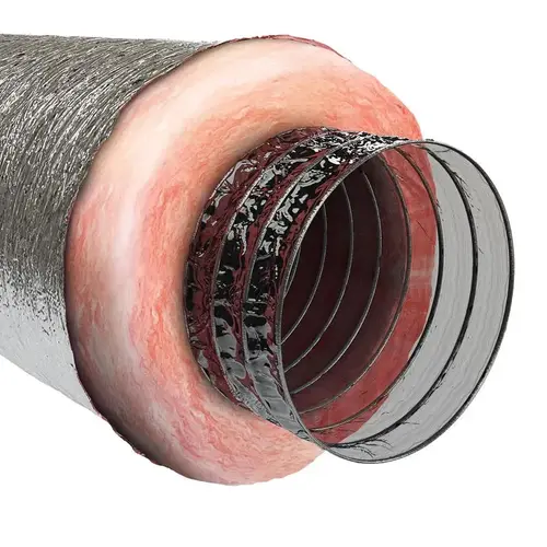 Duct R8.0 25 ft. L X 8" D Silver Poly Silver Duct R8.0 25 ft. L X 8" D Silver Poly Silver