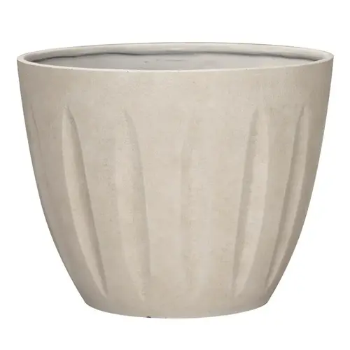 Planter 13" H X 16" D Polyresin Spritzer Sand Sand Planter 13" H X 16" D Polyresin Spritzer Sand Sand