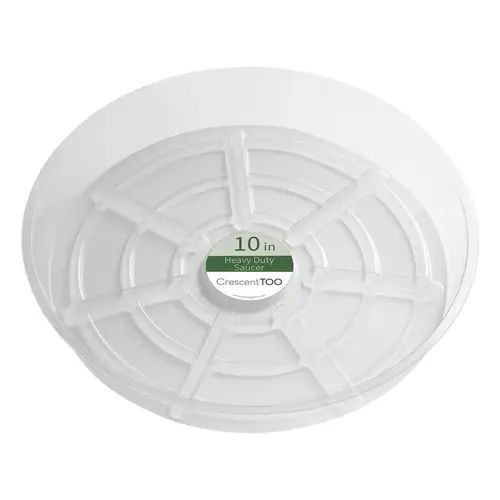 Plant Saucer 1.5" H X 10" D Plastic Clear Clear Plant Saucer 1.5" H X 10" D Plastic Clear Clear