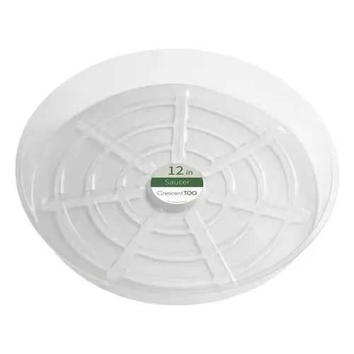 Plant Saucer 2" H X 12" D Plastic Clear Clear - pack of 50