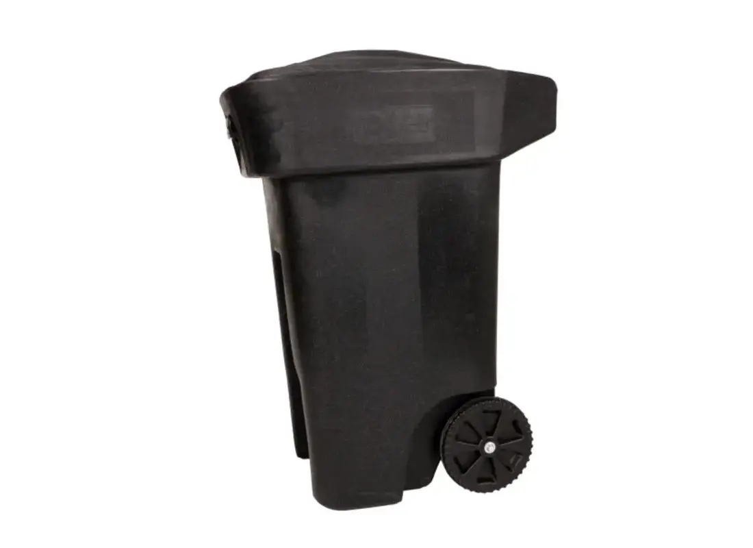 Toter 79A64-A0209 Garbage Can Bear Tough 64 gal Black Polyethylene