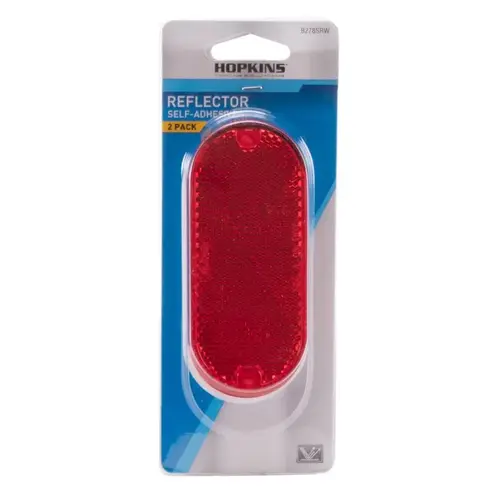 Reflector Red Rectangular Red - pack of 3 Reflector Red Rectangular Red - pack of 3