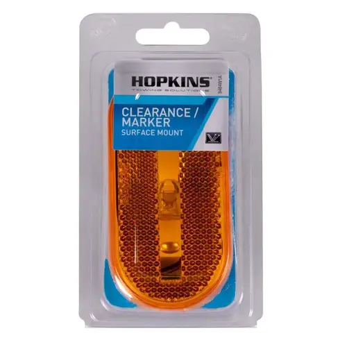 Light Amber Oblong Clearance/Side Marker Amber - pack of 3