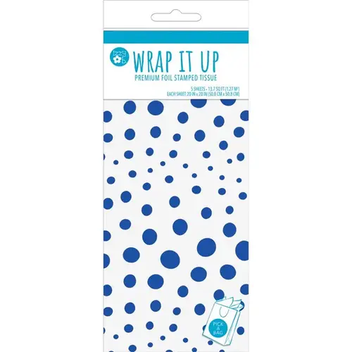 Tissue Paper Blue Fuchsia Blue - pack of 6 Tissue Paper Blue Fuchsia Blue - pack of 6