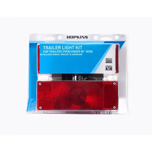 LED Light Kit Red Rectangular Trailer Red