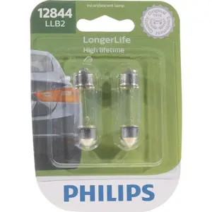 Philips C5WLLB2 Miniature Automotive Bulb LongerLife Incandescent Courtesy/Glove/License/Trunk 12844LLB2