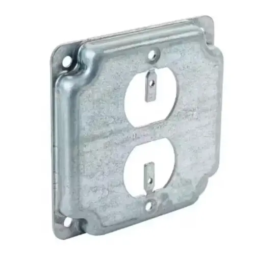 Duplex Receptacle 4 In. x 4 In. Square Device Cover Duplex Receptacle 4 In. x 4 In. Square Device Cover