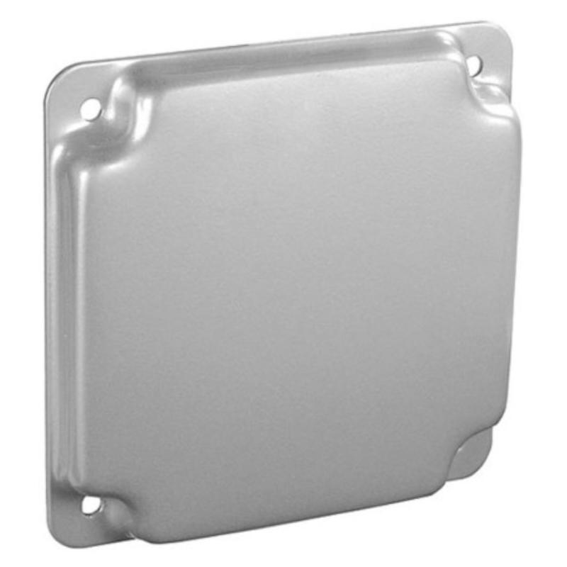 Southwire G1929-UPC Industrial Surface Cover, 0.56 in L, 4 in W, Square, Steel, Silver, Galvanized