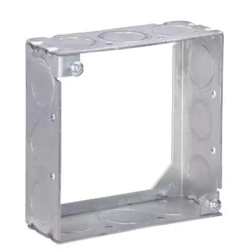Box Extension Ring Old Work Square Galvanized Steel Silver Silver Box Extension Ring Old Work Square Galvanized Steel Silver Silver