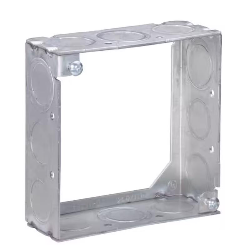 Southwire 53151-S-UPC Box Extension Ring Old Work Square Galvanized Steel Silver Silver