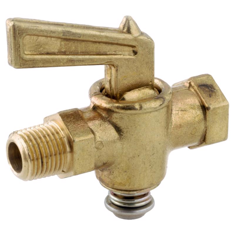 Anderson Metals 59235-02AH Pipe Valve 1/8" MIP in. X 1/8" D FIP Brass