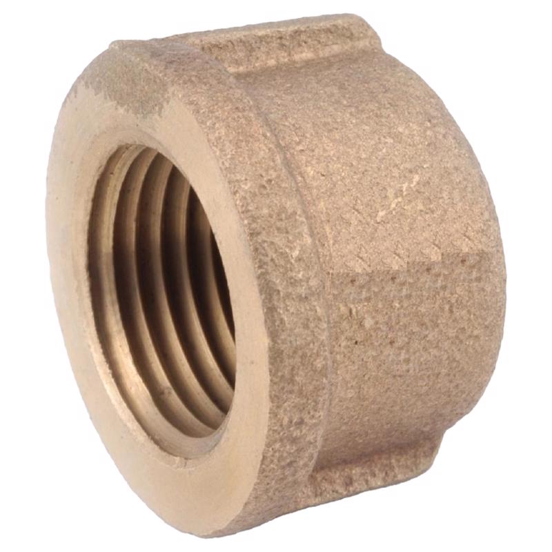 Anderson Metals 738108-08AH Cap 1/2" FPT in. Red Brass