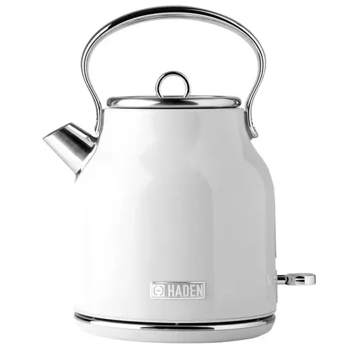 Electric Tea Kettle Heritage Ivory Traditional Stainless Steel 1.7 L Ivory Electric Tea Kettle Heritage Ivory Traditional Stainless Steel 1.7 L Ivory