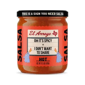 El Arroyo SAL3001 Salsa Hot 15.5 oz Jar
