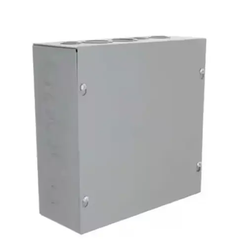 10 In. x 10 In. x 4 In. NEMA 1 Screw Cover Enclosure Gray 10 In. x 10 In. x 4 In. NEMA 1 Screw Cover Enclosure Gray