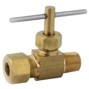 Anderson Metals 759101-0604AH Needle Valve 3/8" 1/4" Brass
