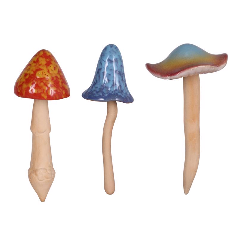 Meadow Creek ZAC84G24515 Yard Stake Assorted Ceramic 7.4" H Assorted