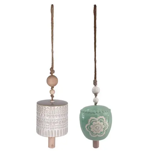 Bell Chimes Multi-color Ceramic 18" Multi-color Bell Chimes Multi-color Ceramic 18" Multi-color