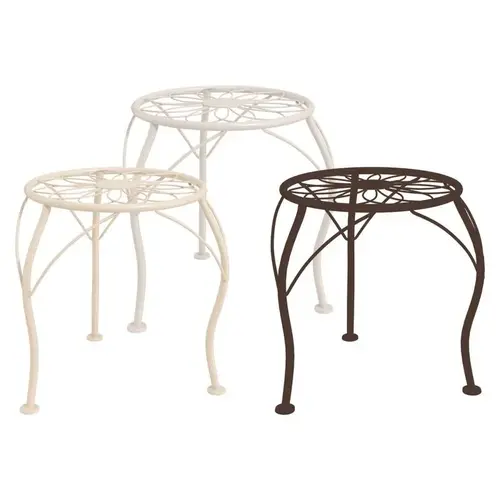 Plant Stand 13.3" H Multi-colored Cast Iron Coated