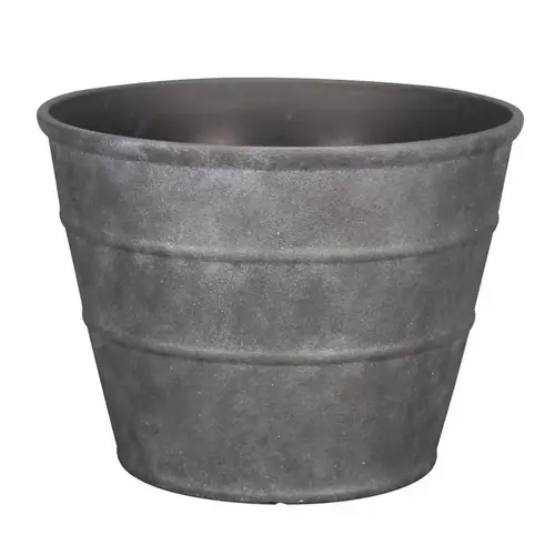 Planter 12" H X 16" D Polyresin Hamilton Charcoal Charcoal Planter 12" H X 16" D Polyresin Hamilton Charcoal Charcoal