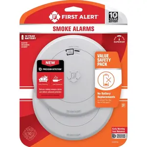 ADEMCO INC 1046736 Smoke Detector 2 Pack 10 year Battery-Powered