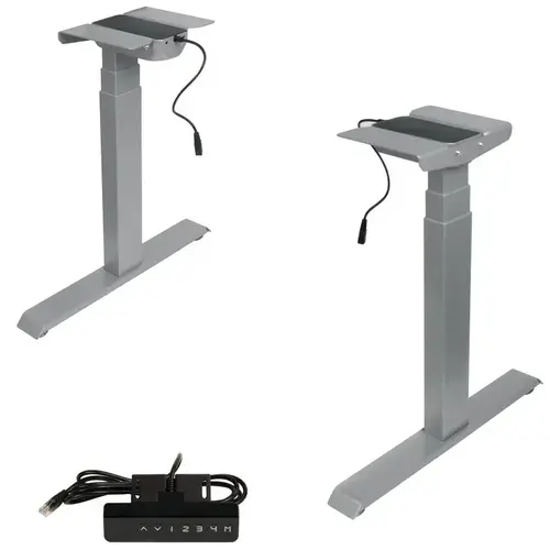Adjustable Table 2-Leg System, STAR black Black