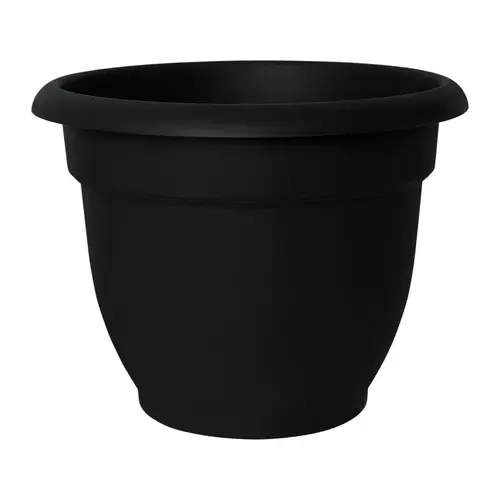 Planter Ariana 6.5" H X 6" D Resin Elegant Black Black Planter Ariana 6.5" H X 6" D Resin Elegant Black Black